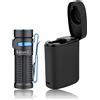 OLIGHT Baton3 Kit Torcia LED Ricaricabile, Torcia Potente 1200 Lumen 166 Metri, 6 Modalità con Scatola di Ricarica, Impermbile IPX8 Adatta per Campeggio, Escursionismo (Nero Edizione Premium)