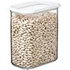 Mepal - Contenitore per Alimenti Modula - Contenitore Trasparente con Coperchio - Organizzatori da Cucina e Contenitore in Plastica - Impilabile ed Ermetico - 1500 ml - White