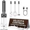 Typhur InstaWhisk Montalatte Elettrico, Velocità Variabile, 3 Fruste | Anti-Schizzo, Ricarica USB-C, Frullino Montalatte per Cappuccino, Matcha, Latte Macchiato, Cioccolata Calda, Smoothie, Uova