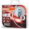 OSRAM NIGHT BREAKER LASER HB4, +150% di luce in, lampada alogena per fari, 9006NL-HCB, 12V, scatola doppia (2 lampade)