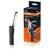 OSRAM LEDinspect SLIM500, lampada da ispezione a LED, 6000K, lampada da lavoro a LED ricaricabile, magnetica, flessibile, gancio incluso