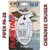 MotoArt PlaneTags MotoArt Planetag Real aircraft skin Piper PA-28-140 Cherokee Cruiser - Bianco