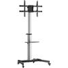 AISENS FT86TRE-197 Soporte de Suelo con Rueda Bandeja DVD para Monitor/TV hasta