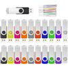 Ablaze Chiavetta USB 1 GB 50 Pezzi Pen drive 1GB ABLAZE Pennetta USB 2.0 Girevole per a