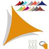 CANYUE qualità Tessuto Oxford - Tenda A Vela Triangolare - Vela Ombreggiante Parasole Traspirante E Protezione Solare Raggi UV per Esterno Giardino Terrazza (3X3X3 m,Giallo Mango)