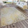 Paco Home Tappeto da interno e da esterno Tappeto da patio moderno in stile shabby chic giallo Dimensioni 200x280 cm