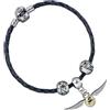 The Carat Shop Harry Potter Charm a cursore Leder-Armband Quidditch