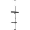 Equip 650621 Supporto TV a parete 177,8 cm (70") Nero, Acciaio inossidabile
