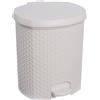 keeeper 1030451900000 keeeper "tjark", bidone a pedale, 21 litri, bianco nordico