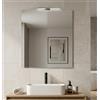 Kiamami Valentina Specchio semplice 80x110 con lampada LED per bagno