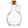 Ingrosso e Risparmio 1 pz Oliera in Vetro con Manico e Tappo in Sughero Bottiglia Olio e Aceto da Cucina Dosatore Condimenti Olio Extra Vergine Contenitore Vetro per Tavola Resistente (M - 150ml)