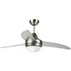 Taurus Fresko 3B - Ventilatore da soffitto con luce, 3 pale, diametro 120 cm, telecomando, timer, lampada 60W, posizione estate,inverno, motore 100% rame, silenzioso