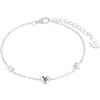 s.Oliver Bracciale in argento sterling 925/acciaio inossidabile per donna, bracciale, cuore, fornito in confezione regalo per gioielli