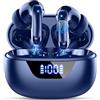 Drsaec Cuffie Bluetooth, 2026 Nuovo Auricolari Bluetooth 6D StereoCuffie Wireless in Ear con ENC Mic, 48Ore Cuffie Senza Fili Cancellazione Rumore IP7 Impermeabili Sport Cuffiette per iOS/Android