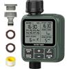 Shrivee Programmatore di Irrigazione a Batteria 1 Via Automatica Sensore Pioggia Timer Irrigazione per Giardino/Prato/Orto/Vasi