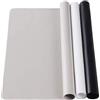 KitchenRaku Tappetino silicone cucina, Senza pieghe (Grigio&Nero&Trasparente, 30x40x0.07cm)