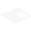 KitchenRaku Tappetino silicone cucina, Senza pieghe (Bianco Trasparente, 50x70x0.12cm)