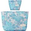 Aucuu 2PCS Beauty Case, Borsa Cosmetica Ricamata, Borsa Cosmetica da Viaggio, Multifunzionale Pochette Trucchi, Trucco Portatili per Vacanze in Viaggio