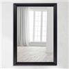 CLAMARO 'Neo Collage' Specchio da parete 70 x 170 cm con cornice | nero opaco | Moderno specchio intero con cornice in legno di 38 mm | Include gancio in metallo e materiale per montaggio a parete