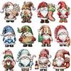 XFSRG 36 Pezzi Ciondoli Natalizi Decorazione di Natale Specie Gnomo in Legno Appendere Ornamento per Albero di Natale Perfetto La Casa Regali Feste (Set 2)