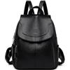 Generic ZBDZSW Zaino da Donna in Vera Pelle, Moda, Lusso, Zaino da Viaggio per Ragazze, Borse a Tracolla, Scuola, Pelle di Mucca
