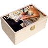 Creative Deco Regalo Personalizzato, Cassetta in Legno con Testo a Scelta