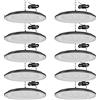 Niserelesa 10 Pezzi 300W UFO LED High Bay Light,30000LM Lampada da officina IP66 Impermeabile UFO Lamp Faretto LED,Industriale Fari LED per Garage Officina Capannoni Fabbrica Piazza
