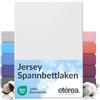 etérea Himmlische Qualität etérea Jersey lenzuolo con angoli 140x200-160x200 cm Bianco Epaisseur 15-25 cm - 100% Cotone - Oekotex materasso Letto copripiumino - lenzuola 140x200cm - 160x200cm White