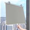 Sonakia Tende a Rullo Oscuranti a Ventosa, Persiane Oscuranti UV-Resistenti 90%, Tende a Rullo Parasole Senza Foratura, Tenda Avvolgibile per Finestre con Ventose,grey-65x200cm/26 * 79in