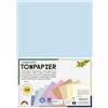 Folia 6495 - Carta colorata Mix Pastello, DIN A4, 130 g/m², 100 fogli assortiti in 10 colori, per bricolage e creazione creativa di biglietti, immagini per finestre e scrapbooking