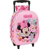 safta MINNIE MOUSE - Zaino per bambini 3D con ruote, ideale per bambini di diverse età, comodo e versatile, qualità e resistenza, 27 x 10 x 33 cm
