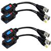 zdyCGTime Balun HD Cat5 RJ45 a BNC Video Balun ricetrasmettitore passivo con connettore di alimentazione per telecamere 720P 1080P 3MP 4MP HD-CVI/TVI/AHD/CVBS/960H (2 coppie)