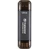 Transcend SSD portatile ESD310C da 128 GB Type-A/Type-C, compatibile con PS4/PS5, colore nero - TS128GESD310C