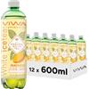 VIWA VITAMIN WATER Tè Gelato Bianco Bevanda Rinfrescante Zero Zucchero con Vitamine e Minerali Gusto Mango, 600 ml, Confezione da 12, White Tea