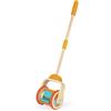 Hape - Arcobaleno Spingi&Tira - Giocattolo in legno con bastone e rotelle per incoraggiare il movimento dei bambini dai 12 mesi