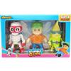 Bizak MONSTERFLEX Stumble Guys, confezione da 3 figure per videogiochi, bambola estensibile ed elastica, 25 cm, da collezione, adulti fan collezionisti, bambini +6 anni, (64390005-1)
