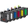 Phonillico® - Set di 6 nastri per etichettatrice compatibili Dymo LabelManager 150 280 350 450 LabelPoint 200 300 LabelWriter 450Duo, etichetta 12 mm x 7 m
