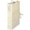 Generico 25 Faldoni - Cartelle archivio con lacci - Dorso 10 cm - 25x35cm - In cartone rigido rivestito - adatto per archiviazione documenti, colore beige