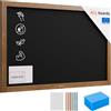 ALLboards Lavagna Nera da Gesso con Cornice in Legno 90x60cm, Scrivibile con Gessetti e Pennarelli a Gesso, Per Bar, Ristoranti, Menu, lavagnetta gesso, lavagna da muro, lavagna da parete