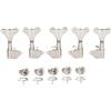 KAISH Lefty 5 String 3L2R 18:1 Sigillati Bass Tuners Mancino Bass Guitar Tuning Tasti Tuning Machine Heads per Ibanez/Yamaha Style Acustico/Basso Elettrico Nickel