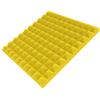 Lenacustica Pannelli Fonoassorbenti Piramidali, Schiuma Acustica per Studio di Registrazione, Isolamento Acustico Professionale. Varie misure Non spediti sottovuoto ne arrotolati (giallo, 100x100x5cm)
