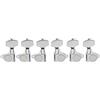 Musiclily Basic R15A 15:1 L3+R3 Set Meccaniche Scatoletta Chitarra Nero