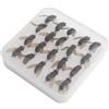 Minhe Esche da pesca a mosca per trote e pesce persico, 2010 pezzi, ganci in silicone morbido con punte in acciaio ad alto tenore di carbonio (misura L, 20 pezzi)