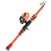 HaloModora Canna da pesca telescopica per bambini e mulinello per kit combinato, facile da usare, con accessori, blu