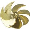 AOICXB Elica a Pale, elica a Pale, elica for Barca RC, 20 mm, Sette Pale in Rame, Foro for Albero da 1,5 mm, Lato Sinistro, 1 Pezzo