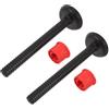 Homoyoyo Set 2 Maniglie Ergonomiche per Kettlebell Regolabili in Plastica Nera, Impugnature per Allenamento di Forza e Home Training, Salvaspazio e Adatte a Tutti