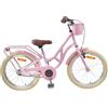 Mandloder Mangloder - Bicicletta per bambini da 24 pollici, per 8-12 anni, rosa chiaro, con sella e manubrio regolabili, telaio in acciaio robusto, per città, fuoristrada e tempo libero, ideale per i giovani