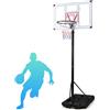 COSTWAY Canestro da Basket da Esterno ed Interno 305 cm
