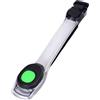 Generic Fascia da braccio indossabile a LED in silicone riflettente con luce lampeggiante luminosa per attività all'aperto notturna ricaricabile ciclismo Lightband