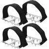 CLISPEED Rampini Ghiaccio per Scarpe, 2 Paia, Acciaio Inox, Argento